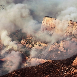 The Bighorn Fire - This was recorded the day after a dry lighting strike ignited the Bighorn Fire in the Santa Catalina Mountain Range, near Tucson. See my post on the Bighorn Fire.